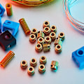 Miniatyrbillede 5 af 5: Ekstruderhjulssamlingsdele Messing Ekstruderhjul Kompatibel med 40 Tand CR-10, CR-10S, S4, S5, Ender 3, Ender 3 Pro (10)