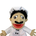 Miniatyrbild 4 av 5: Jeffy Puppet Plysch Leksak Docka, Jeffy Puppets Sml Leksak, Naughty Funny Puppet Leksak med Fungerande Mun, För Barn Pojkar Flickor Rollspel, Storytelli Chef PP Manager PP 50CM