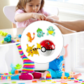 Miniatyrbild 2 av 5: 5-i-1 modellleksaksficka för Monster Fidget Ball Cake Topper Table Toy Figures Office Dekoration Boutique Collec