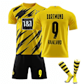 Pikkukuva 1 / 2: Lasten jalkapallopaita Jalkapallopaita Koti Vieras Harjoituspaita 21/22 Dortmund Kotipaita Haaland 9 Dortmund Home Kit Haaland 9 M