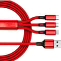 Miniatyrbilde 3 av 3: 3-i-1 USB / USB Type-C USB-kabel Svart