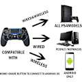 Miniatyrbillede 4 af 5: Timoom PS4 Controller Trådløs Bluetooth Spilkonsol med Touchscreen