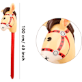 Miniatyrbilde 2 av 5: 40 tommers oppblåsbar hestepinne Cowboy Cowgirl hestehode pinne ponnipinne ballong til jul bursdagstema fester hjemmedekor