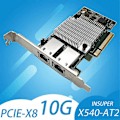 Miniatyrbillede 2 af 5: 10G Dual Port Ethernet Netværkskort X540-T2 PCIE-X8 X16 Netværksudvidelseskort Understøttelse af NAS[qb]