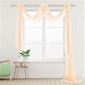 Miniatyrbillede 2 af 7: Stilful Vindue Sjal Valance Blød Lys Vindue Gardin Hjem Soveværelse Indretning Sort Black 1.3*5.5M