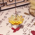 Miniatyrbillede 2 af 4: Legering Røgelse Brænder Pindholder Buddhisme Lotus Linje Røgelse Plade Sandeltræ Spole Base Templer Yoga Studios Hjem Indretning