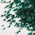Pikkukuva 4 / 4: Kynsien taide Pointback Tummanvihreä Lasi Timantit 1.1MM Mikro Timantti Manikyyri Diy Craft Mini Timantti 1440kpl