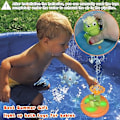 Miniatyrbillede 5 af 5: Lysende baby badelegetøj - Krokodille pool vandspil - LED badelegetøj - 5 spray styles badelegetøj med optræk and - til piger og drenge