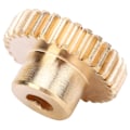 Miniatyrbillede 3 af 8: Spur Gear Messing 30 Tand 0,8 Mod 6mm DBore Hardware Industrielle Robot Dele 430100060030