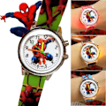 Miniatyrbilde 1 av 3: Spiderman klokke med blinkende lys Green