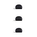 Miniatyrbilde 3 av 5: 1/2/3 kompakt, slitesterk og langvarig sminkepung for alle sorte black 3PCS