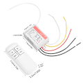 Miniatyrbillede 7 af 8: 220V lyspære controller modtager sender trådløs fjernbetjening switch system 2 kanal