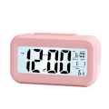 Miniatyrbilde 2 av 5: (Rosa) Digital vekkerklokke nattbord, LED-display klokker med justerbar A