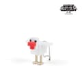 3D-printad Minecraft Creeper-figur med rörliga leder, samlarfigurleksak för spelfans White Chicken
