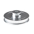 Miniatyrbillede 1 af 5: GT2 Tandhjul 3D Printer Del 80 Tænder 2GT Synkron Trækskive Hul Bredde 6mm GT2 Tandrem GT2 Trækskive Silver 0.08