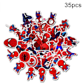 Pikkukuva 1 / 5: 35 kpl Spiderman Irrotettavat Vedenpitävät PVC-Tarrat Tarra DIY Matkatavaroiden Jääkaapin Koristelu