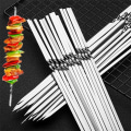 Miniatyrbilde 1 av 5: Spidd i rustfritt stål, grillspidd, kebabspidd, sølv, 10 stk.