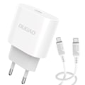 Miniatyrbilde 3 av 4: iPhone 15 Pro Max-lader - 2M-kabel og 20W vegglader - Dudao