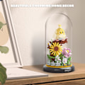 Miniatyrbild 2 av 4: Uggla Blomsterbukett Byggset för Vuxna, Djur Blommor Växter Dekoration med Dammskydd, Födelsedagspresent Byggleksak för Pojkar Flickor, 1123 St Mini