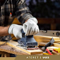Miniatyrbild 4 av 6: 12 Par Arbetsvantar i Tjockt, Hållbart Ko-Läder | Förarhandskar för Lastbilskörning, Lager, Trädgårdsarbete