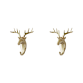 Miniatyrbillede 1 af 5: 1/2/3/5 Robust og holdbar dyrehoved nøglekrog til enkelt gylden (hjort) golden (deer) 2 Set