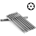 Miniatyrbillede 2 af 5: 11 Bits 100mm længde Torx skruetrækker bitsæt, 1/4 tommer hex S