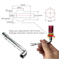 Miniatyrbillede 4 af 6: 25 stk. 3D-printer MK8 dyse sæt MK8 dyser