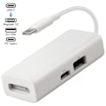 Miniatyrbild 1 av 5: SQBB Usb-c Magsafe-adapter 3 i 1 Typ-c till Magsafe 1/2 Konverteradapter för bärbara datorer Bärbara datorer Smartphones Vit