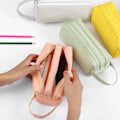 Miniatyrbilde 4 av 5: Etui i ren farge i to lag med lerret _ etui _ White