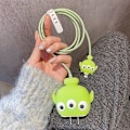 Miniatyrbild 1 av 5: Söt tecknad snabbladdare för Apple 18W 20W iPhone 14 13 12 Three-eyed boy