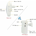 Miniatyrbild 2 av 5: T801 Chime Trådlös Dörrklocka PIR Rörelsesensor Sensor för Hem Butik Butik (Vit)