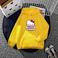 Miniatyrbilde 1 av 5: Tegneserie Sanrio Hello-kitty Søt Hoodie For Kvinner Koreanske Jenter Mote Genser Vår Og Høst Modell Klær Casual Lang Ermet L L yellow