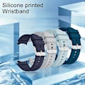 Miniatyrbilde 3 av 4: Mykt silikonarmbånd 20mm erstatningsarmbånd for smartklokke kompatibelt med Samsung Galaxy Watch4 40/44mm Jikaix Light Blue