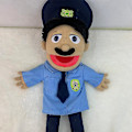 Miniatyrbillede 3 af 5: Jeffy Puppet Plys Legetøjsdukke, Jeffy Puppets Sml Legetøj, Fræk Sjov Dukke Legetøj med Fungerende Mund, Til Børn Drenge Piger Rollespil, Storytelli Politimand Police Guy 55CM
