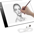 Miniatyrbilde 1 av 5: A4 LED tegnebrett - Lysbord / Lysplate - Bærbar white