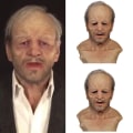 Miniatyrbilde 4 av 5: Halloween Gammel Mann Latex Maske Cosplay Party Full Masker Hodeplagg SQBB
