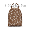Miniatyrbillede 1 af 5: Skole taske til børn Retro stil drenge, piger, skole taske deer brown mini