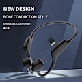 Pikkukuva 5 / 5: Luujohtokuulokkeet Langattomat Kuulokkeet Bluetooth-kuulokkeet Musta LB-K3