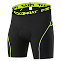 Miniatyrbillede 1 af 5: Mænds cykelbukser 3D polstrede MTB cykelbukser åndbare Sort-Grøn Black-Green 2XL