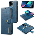 Miniatyrbillede 1 af 10: DG.MING 2-i-1 Magnetisk Wallet iPhone 15 Blå