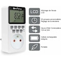 Miniatyrbild 2 av 5: Plug-in digital timeruttag 16A 3600W LCD-display 20 grupper På/Av Sannolik timer 24 timmar 7 dagar AC220V Energisparare