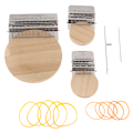 Pikkukuva 4 / 5: Mini Stop Loom -kone DIY Vaatteiden ompelu Pieni kangas Pieni teko 10-Pin