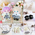 Miniatyrbild 10 av 10: Pc/1 set 20 cm dockkläder Dockblus kjol 3 3 3 3