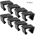 Miniatyrbillede 1 af 5: Rattan Møbelklemme Multifunktionel Flettet Sofaforbindelsesbeslag Holdbar Udendørs Rattan Stolbetræk Card Slot 4.3cm pack of 8