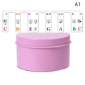 Miniatyrbillede 1 af 5: Klaver Keyboard Stickers Grand/Upright/Elektrisk Piano 61/88 Tangenter pink for 61-key