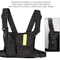 Miniatyrbilde 3 av 5: Walkie Talkie Brystsele Frontlomme, Lysegul Brystsele Bryst Frontlomme Bag Holster Vest Rig Bæreveske f