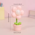 Miniatyrbillede 6 af 8: 1 stk. Kreativ sød blomst bordlampe - Perfekt mini seng lampe til soveværelse, børns natlys Yellow