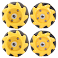 Pikkukuva 6 / 8: Mecanum-pyörän älykäs robottiauton osat ja lisävarusteet OmniDirectional DIY-lelukomponentit 48 mm (2 paria)