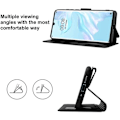 Miniatyrbillede 3 af 4: Etui til Huawei P30 Pro (6.47\") i praktisk pungform med magnetisk flap Sort Sort