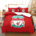Miniatyrbilde 1 av 5: Liverpool Signature 3-delt sengsett med vendbart trekk i myk børstet mikrofiber og matchende putevar (kjent fotballag Kings) 200*200